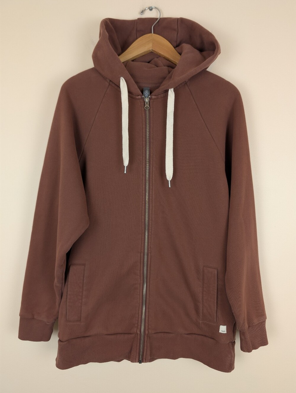 Vuori Women's Restore Oversized Full Zip Hoodie - Hazelnut